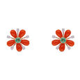 Gemset Ear Stud- Opensetting