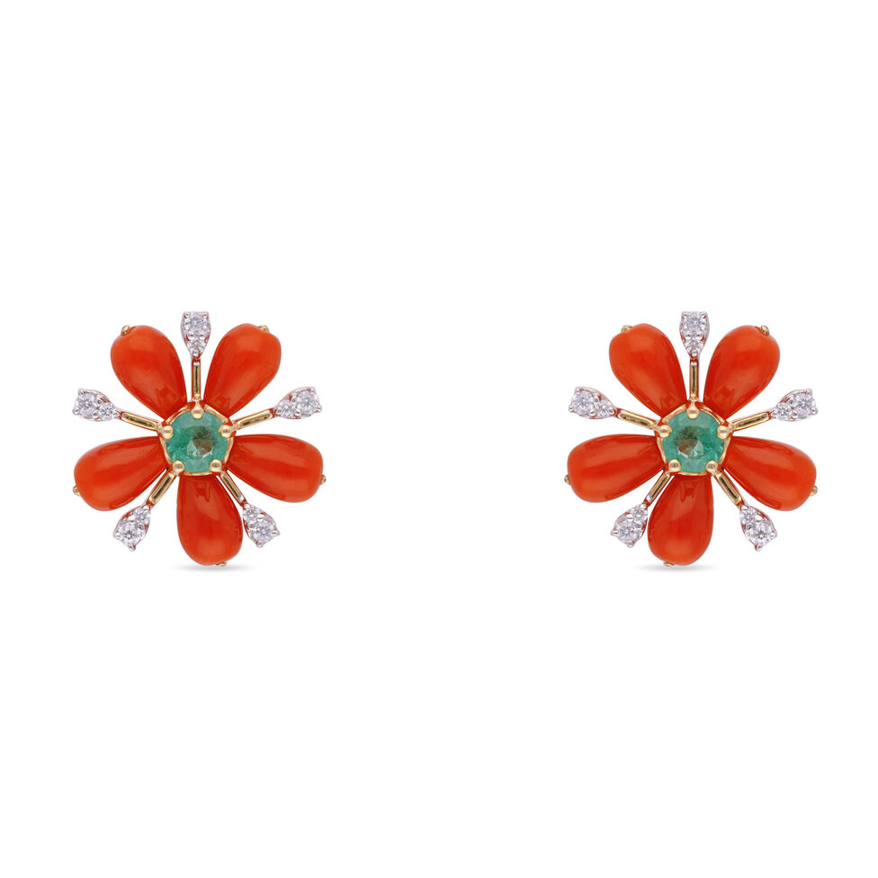 Gemset Ear Stud- Opensetting
