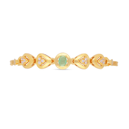 Plain Gold Flexi Bracelet,Casting design