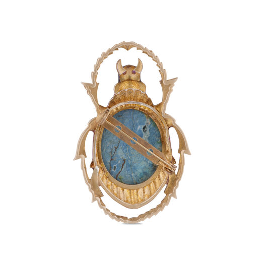 PN in Silver set with gems - BROOCH