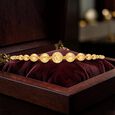 Plain Gold bead/die work Flexi Bracelets