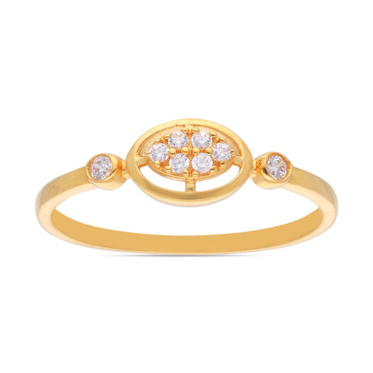 GEMSET GOLD LADIES RING IN CASTING