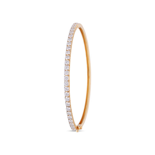 Diamond Bracelet In Stiff Patern
