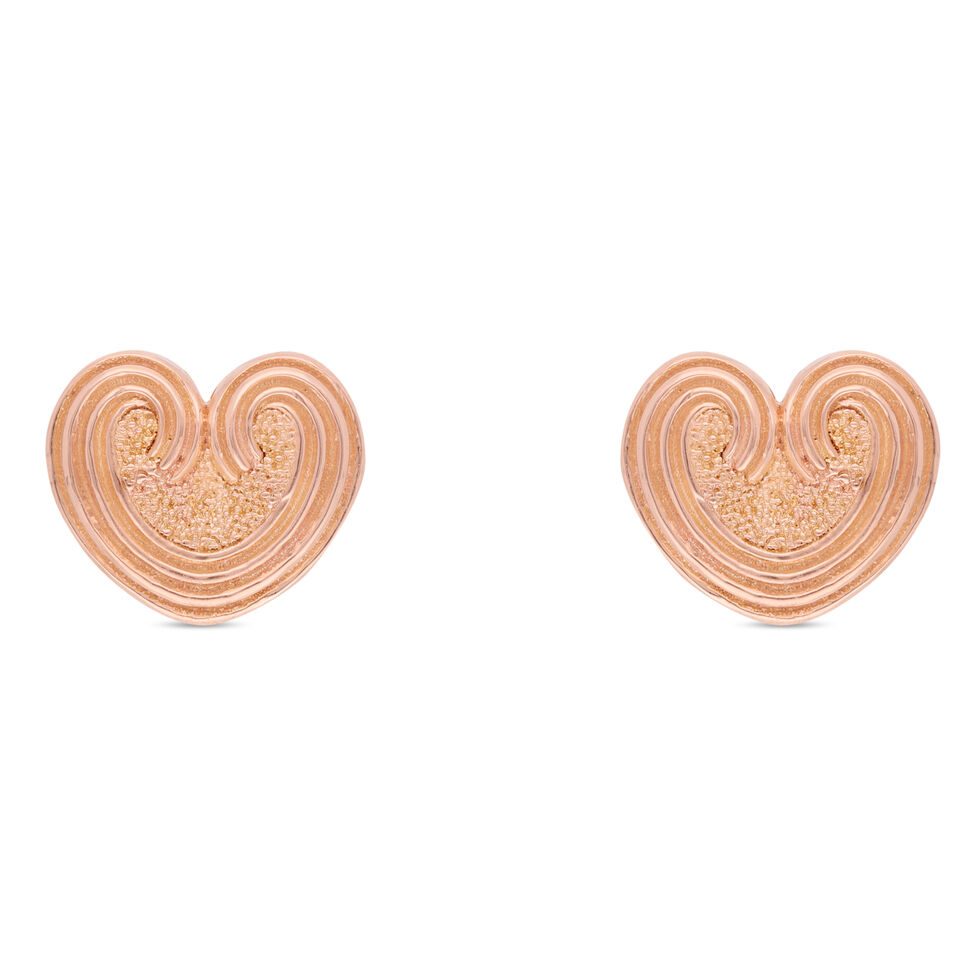 Plain Gold Ear Stud in casting Deisgn
