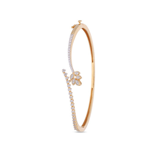 Diamond Bracelet In Stiff Patern