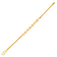 Plain Gold bead/die work Flexi Bracelets