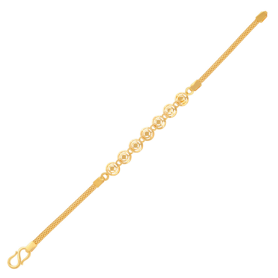 Plain Gold bead/die work Flexi Bracelets