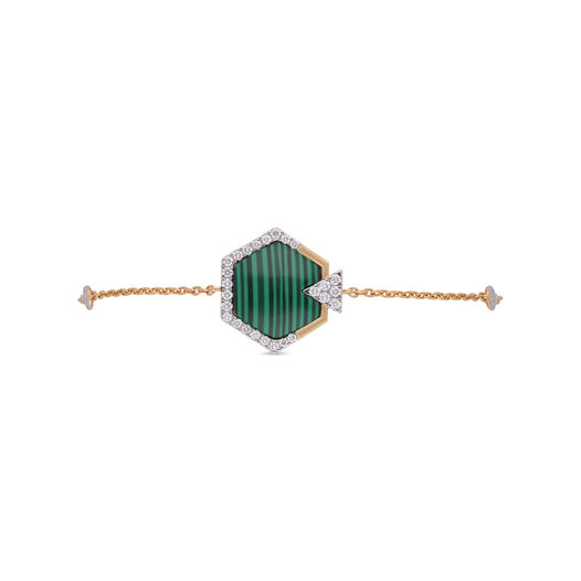 Diamond Bracelet In Flexi Pat With Gem