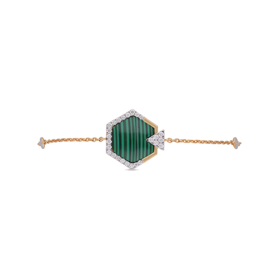 Diamond Bracelet In Flexi Pat With Gem