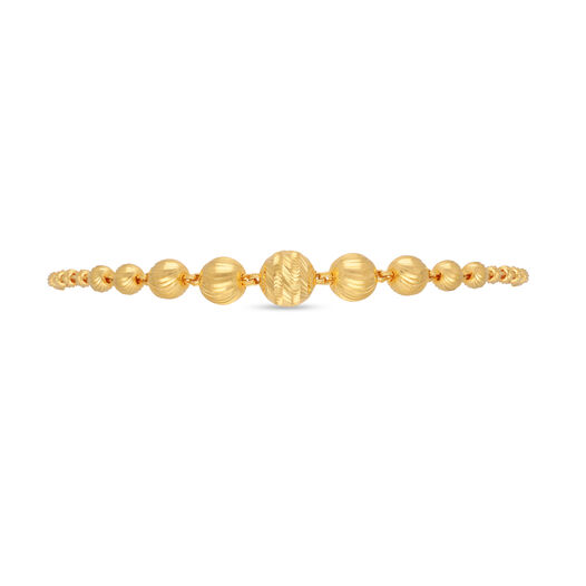 Plain Gold bead/die work Flexi Bracelets