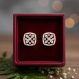 Diamond Earstud Set With Fancy Design