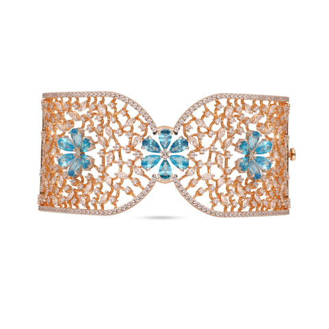 Diamond Bracelet In Stiff Patern