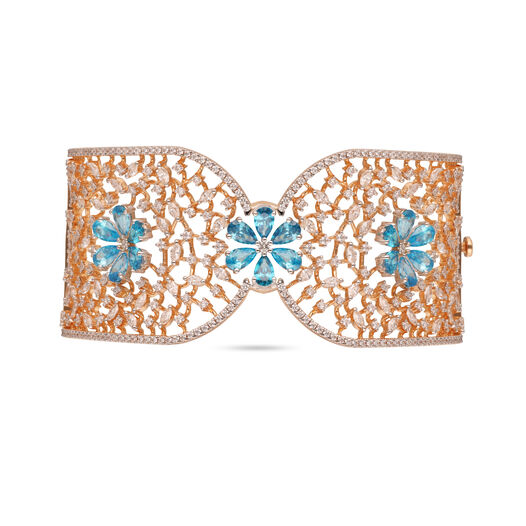 Diamond Bracelet In Stiff Patern