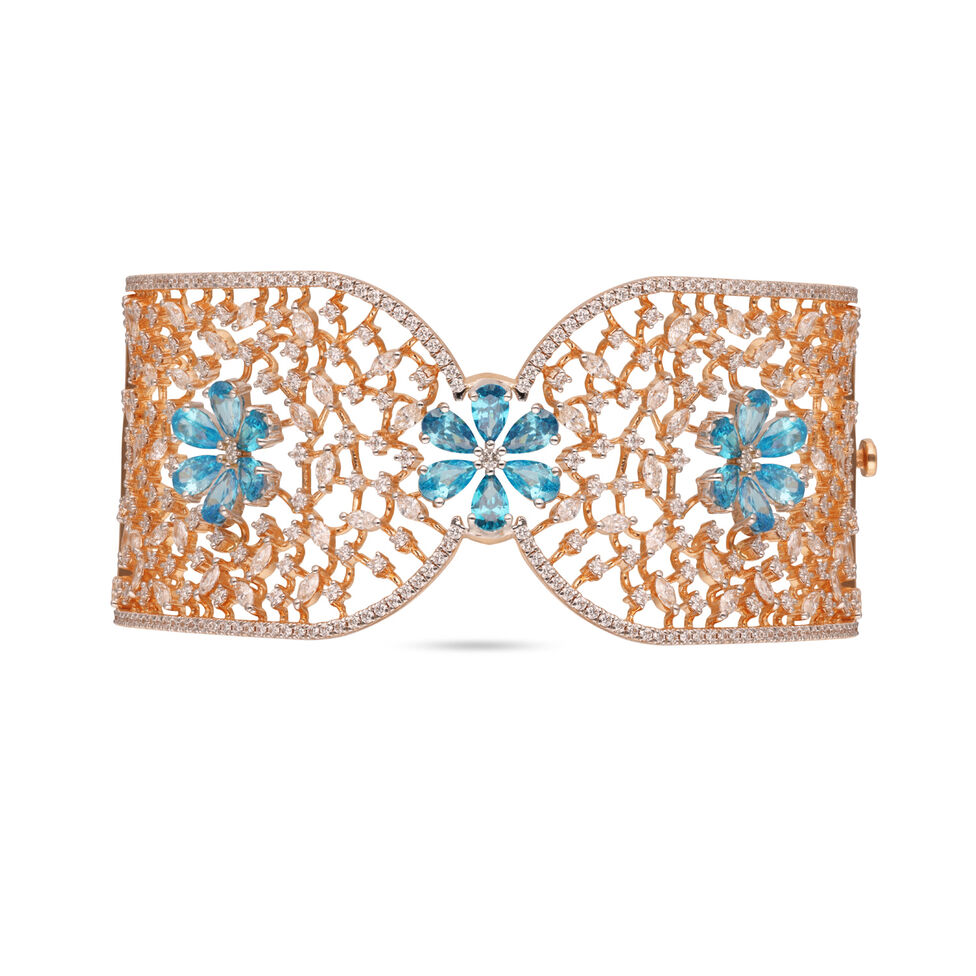 Diamond Bracelet In Stiff Patern
