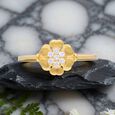 GEMSET GOLD LADIES RING IN CASTING