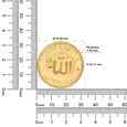 500 mg Gold Foil Coin - Islamic