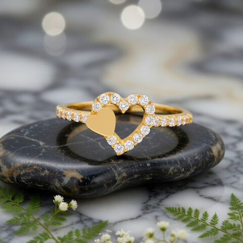 GEMSET GOLD LADIES RING IN CASTING