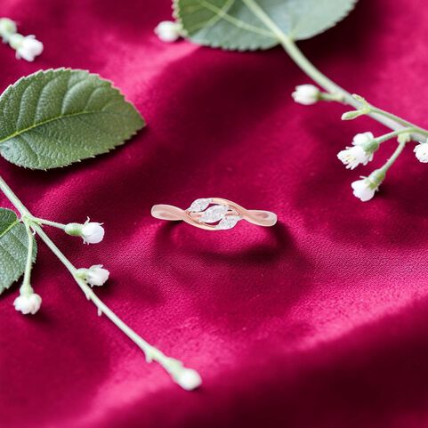 Diamond Ring With Band Patt Fancycut Dia