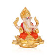 PEARL WHITE KAMAL GANESHA SMALL