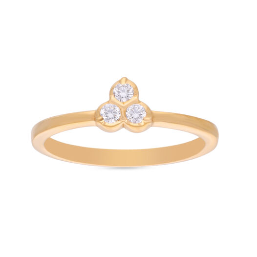 Diamond Ring in 3 Dia Pinji for Ladies