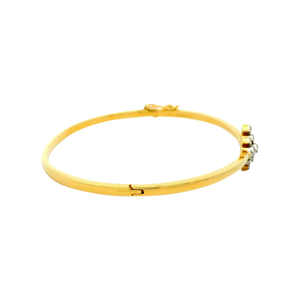 Diamond Bracelet In Stiff Patern
