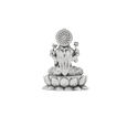 Idol Lakshmi sitting w/o Prabhavali