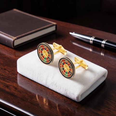 MN in Plain Silver Cufflinks