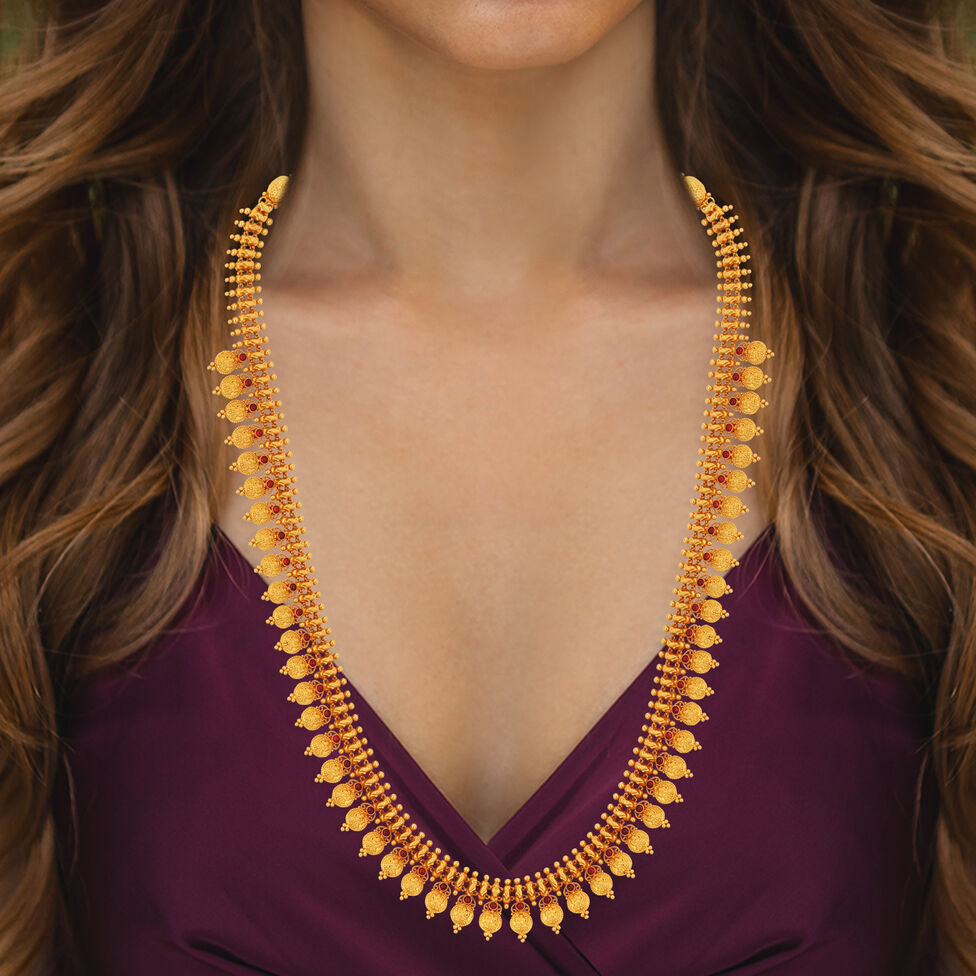 GOLD NECKLACE IN REVERSIBLE PATTERN