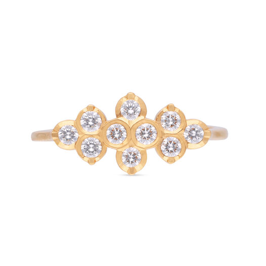 Diamond Ring in Fancy Design for Ladies