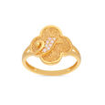 GEMSET GOLD LADIES RING IN CASTING