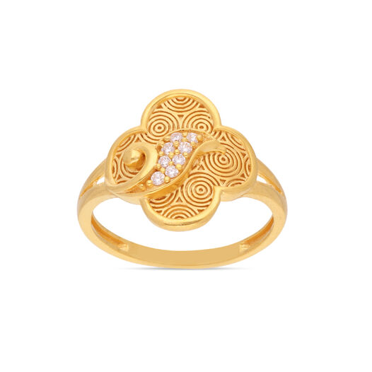 GEMSET GOLD LADIES RING IN CASTING