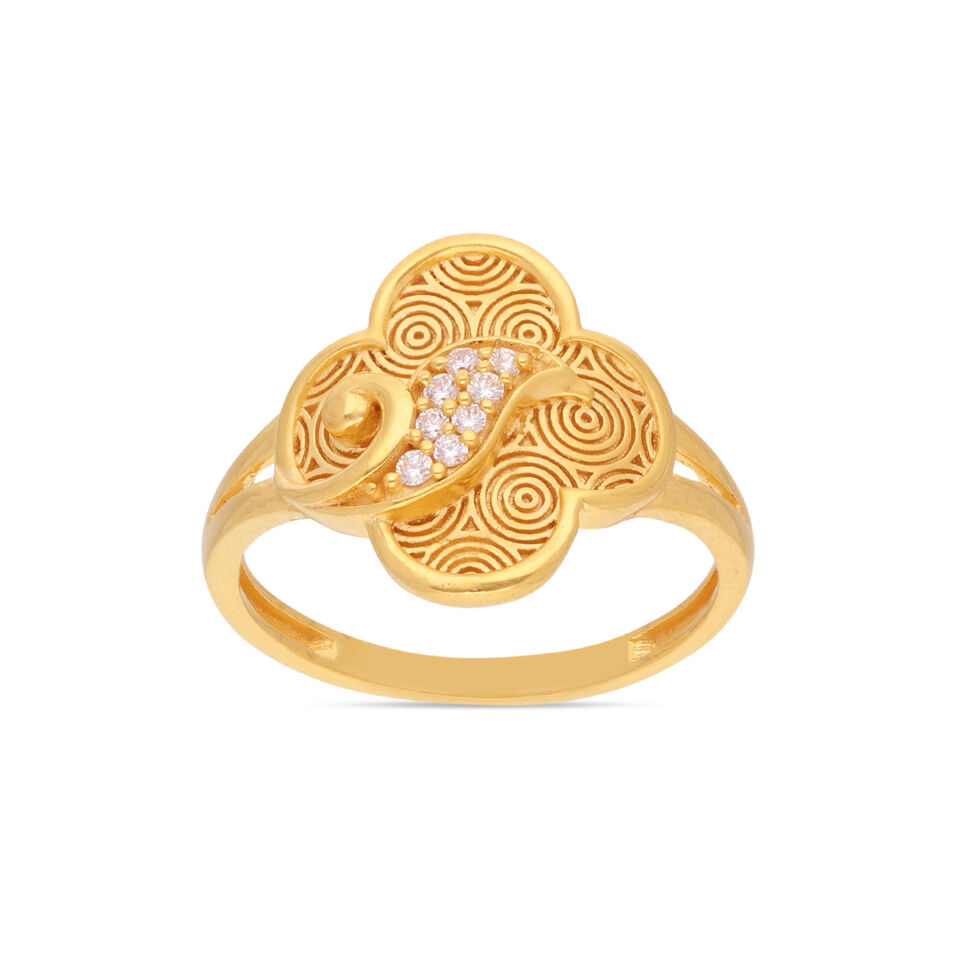GEMSET GOLD LADIES RING IN CASTING