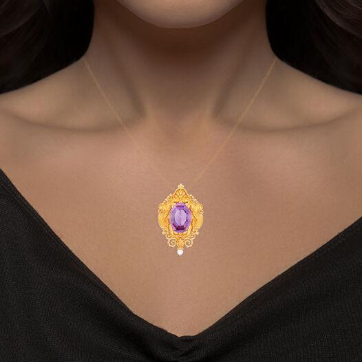 GEMSET PENDANT IN SPREZZATURA DESIGN