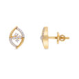 Diamond Earstud Set With Fancy Design