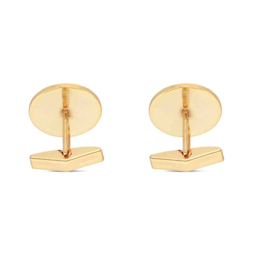 MN in Plain Silver Cufflinks