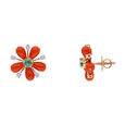 Gemset Ear Stud- Opensetting