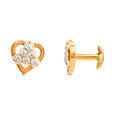 Gemset Ear Stud in Close setting