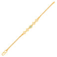Plain Gold Flexi Bracelet,Casting design