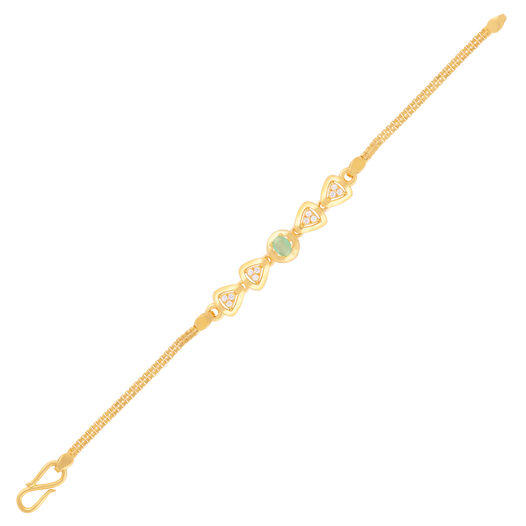 Plain Gold Flexi Bracelet,Casting design