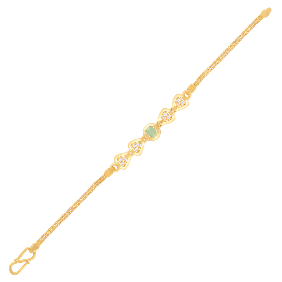 Plain Gold Flexi Bracelet,Casting design