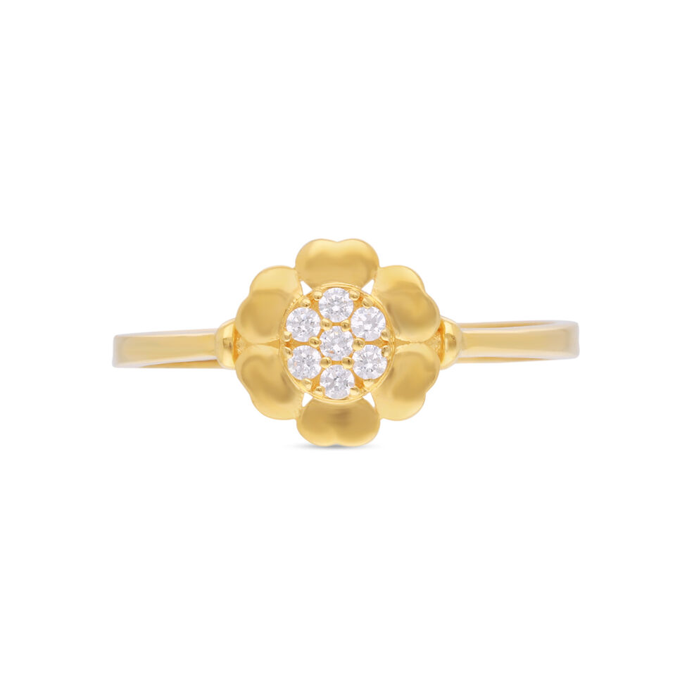 GEMSET GOLD LADIES RING IN CASTING