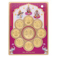 1gm Foil Coin Set of9Pcs-Lakshmi&Ganesha