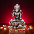 Idol Lakshmi sitting w/o Prabhavali
