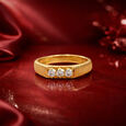 GEMSET GOLD GENTS RING IN CASTING