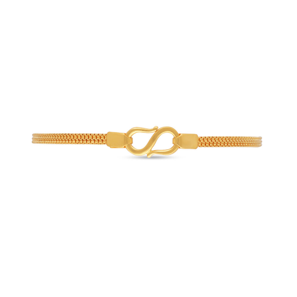 Plain Gold bead/die work Flexi Bracelets