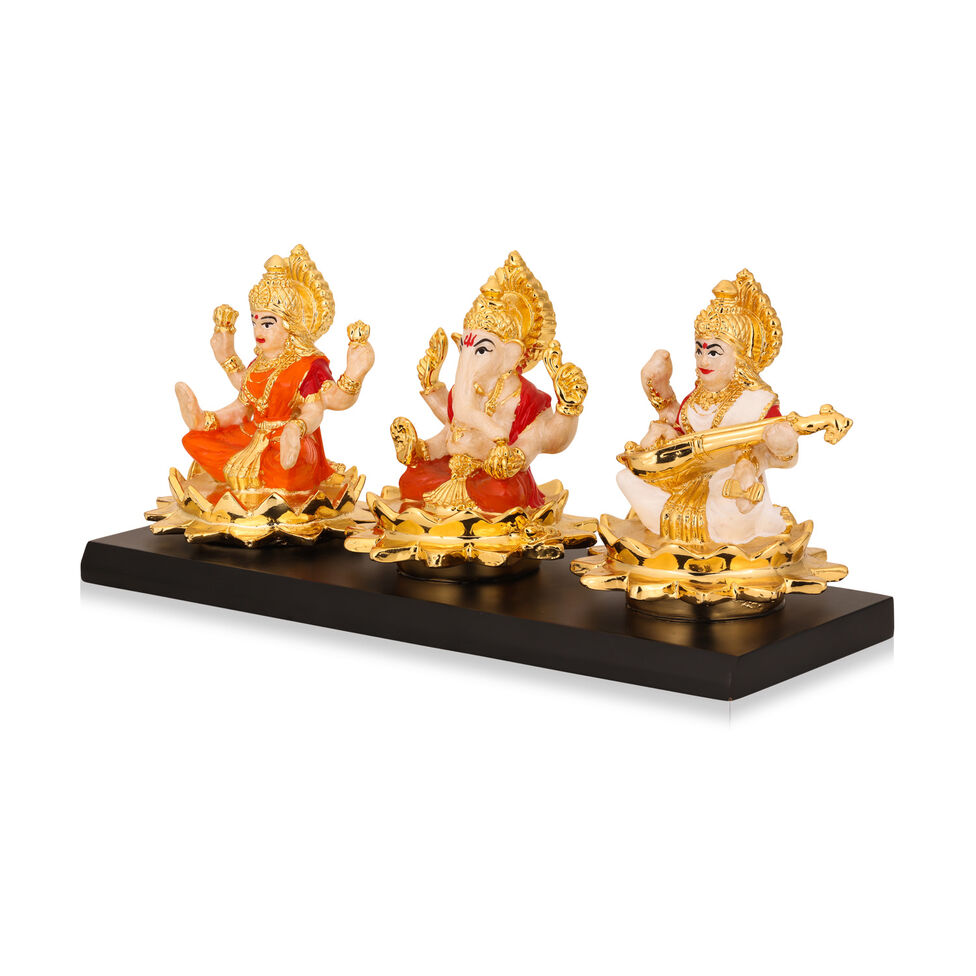 AR-PWT-02SB PEARL LAXMI GANESHA SARASWAT