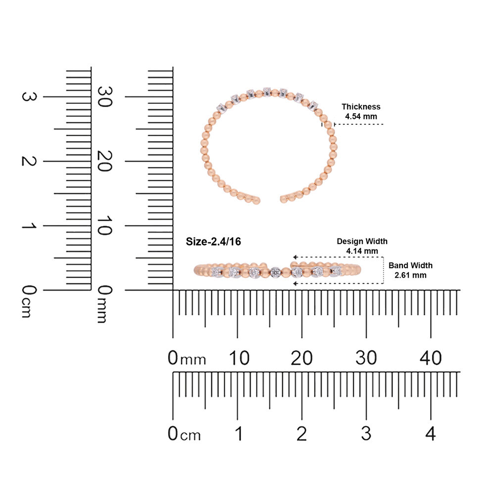 Diamond Bracelet In Stiff Patern