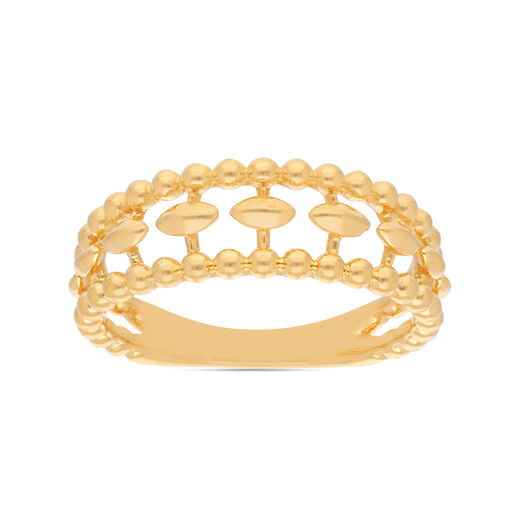 PLAIN GOLD LADIES RING IN CASTING