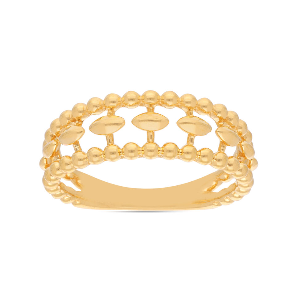 PLAIN GOLD LADIES RING IN CASTING