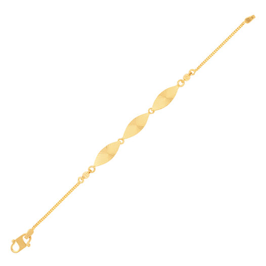 Plain Gold bead/die work Flexi Bracelets